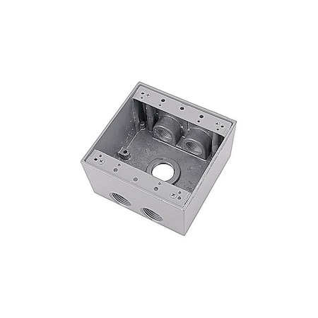 Abb Weatherproof Electrical Box, 2-Gang, 40.3 Cu. In. 2IHD5-3